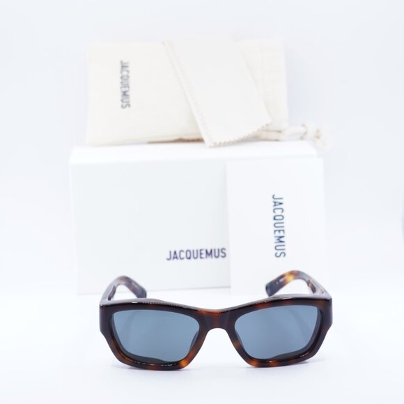 Jacquemus MERIDIANO JAC/9 C2 Rectangle Sunglasses - Dark Havana\\Grey main image 9